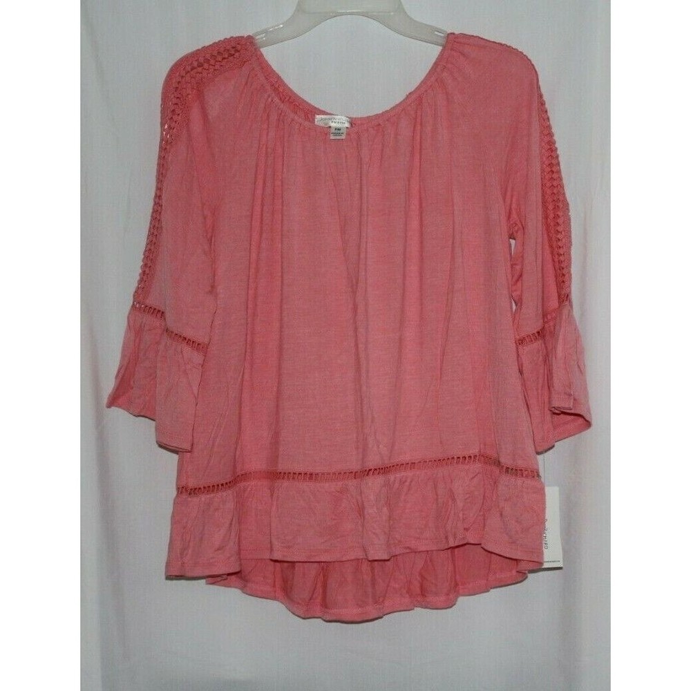 John Paul Richard Women's off-the-shoulder Top/blouse/shirt Color Coral Reef M